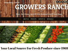 Tablet Screenshot of growersranch.com